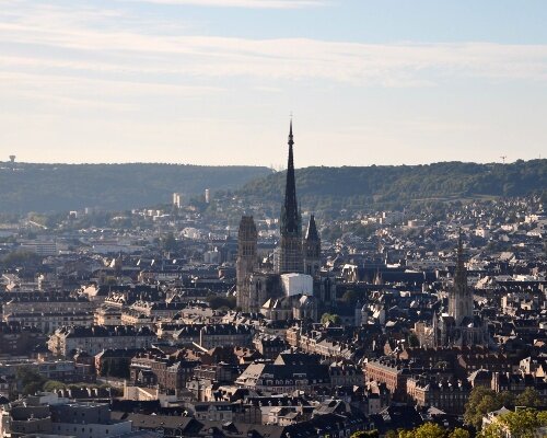Rouen City Skyline