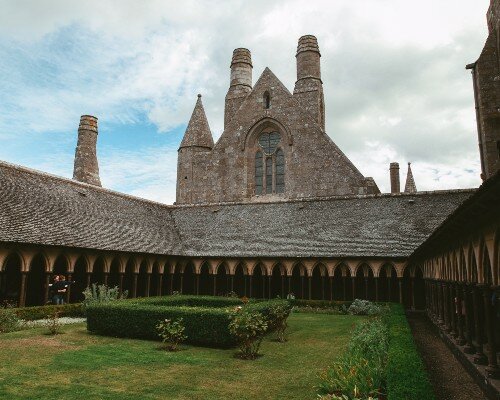 Inside Mont-Saint-Michel Abbey